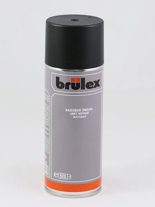 Эмаль черная матовая спрей 520мл Brulex 34351 на сайте RemAutoSnab
