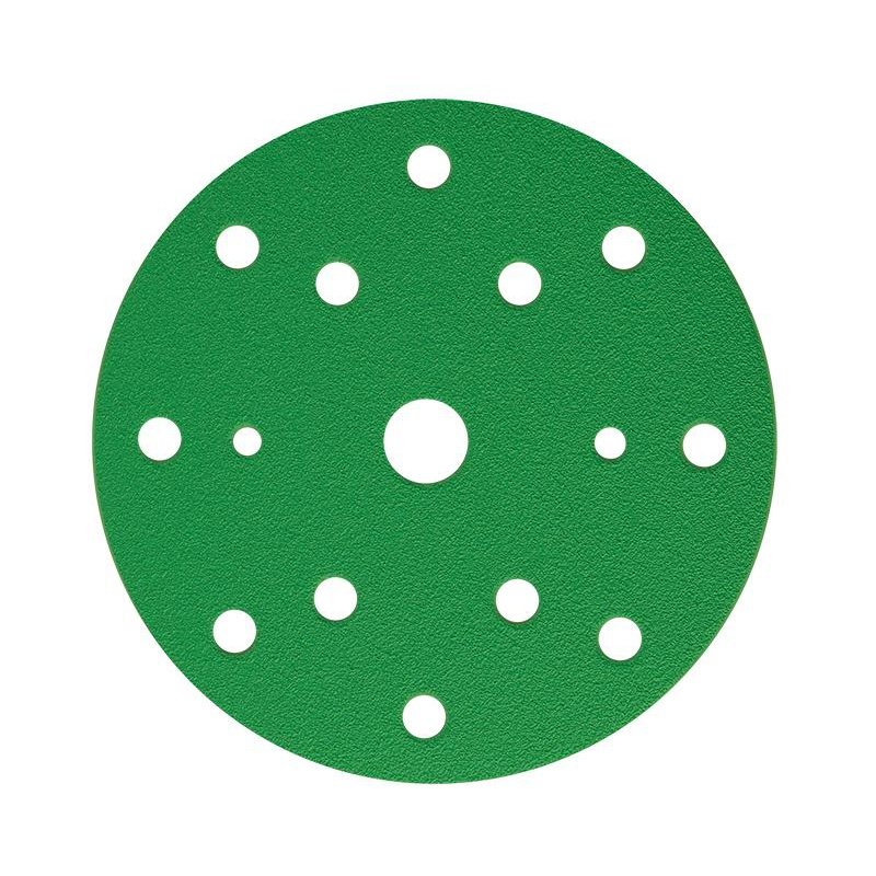 Круг шлифов. зеленый на липучке 125мм 8 отв. зерно 60 (50 шт/уп) Sunmight 53205 на сайте RemAutoSnab
