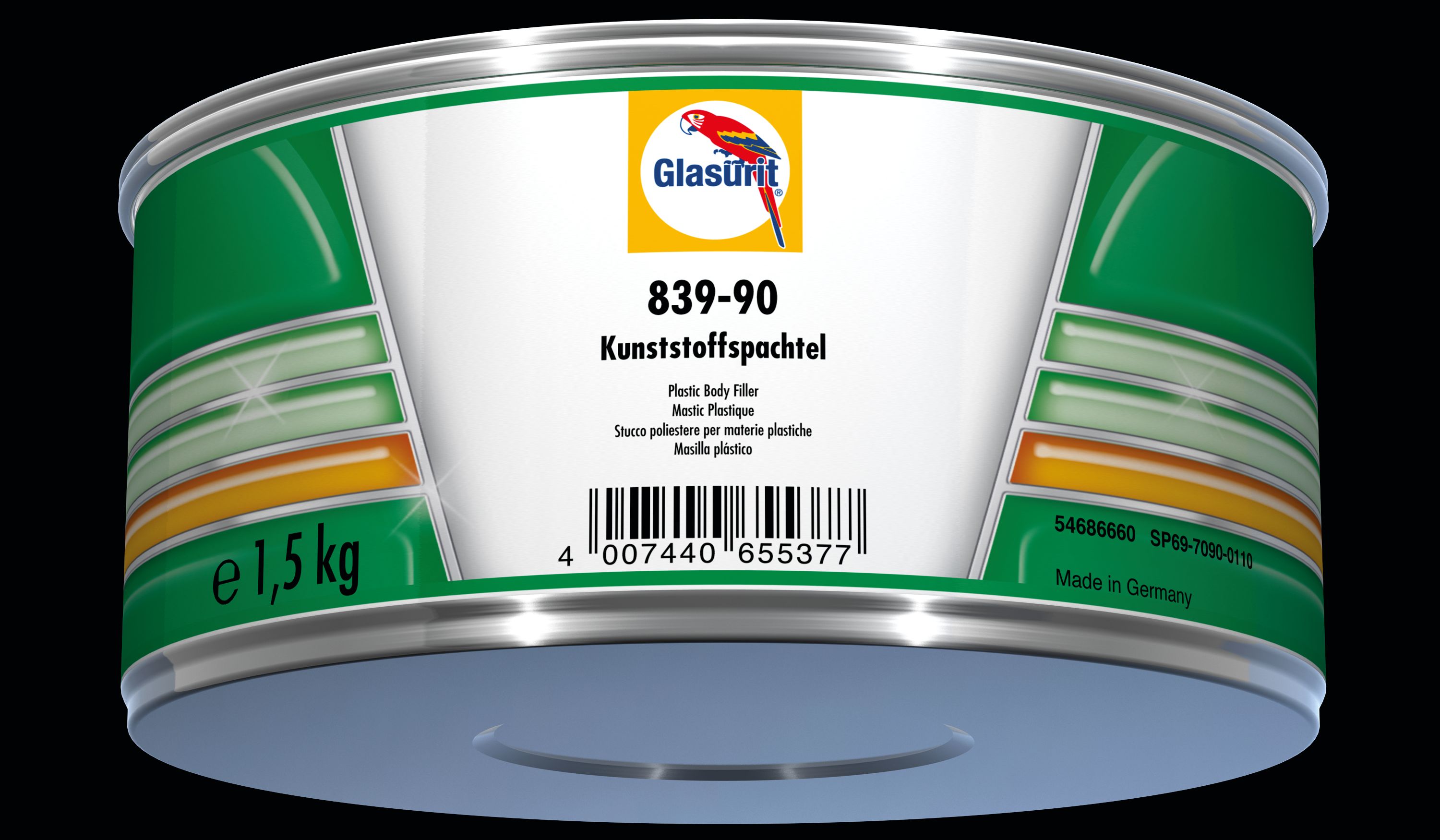 Шпатлевка 2К для пластика 839-90 G2 1.5 кг Glasurit 50411582 подробное фото