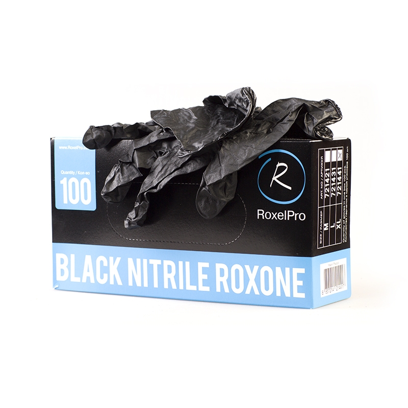 Перчатки нитриловые ROXONE чёрные размер XL 100шт/уп RoxelPro 721441 на сайте RemAutoSnab
