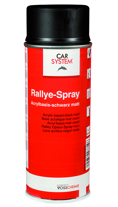 Краска матовая акриловая черная Rallye Spray Matt аэрозоль 400мл Carsystem 126027 на сайте RemAutoSnab

