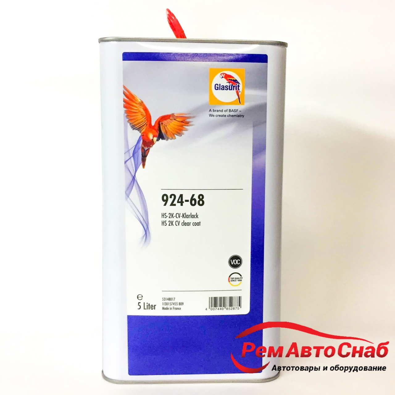 Лак 2K HS-CV прозрачный VOC 924-68 5л Glasurit 53148017 на сайте РемАвтоСнаб