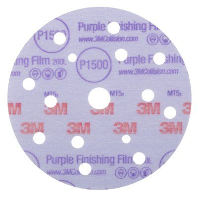 Круг полировальный 260 L Purple липучка 150 мм 15 отв. зерно 1500 (50шт/уп) 3М 51154  на сайте RemAutoSnab
