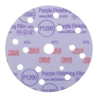 Круг полировальный 260 L Purple липучка 150 мм 15 отв. зерно 1200 (50шт/уп) 3М 51158 на сайте RemAutoSnab
