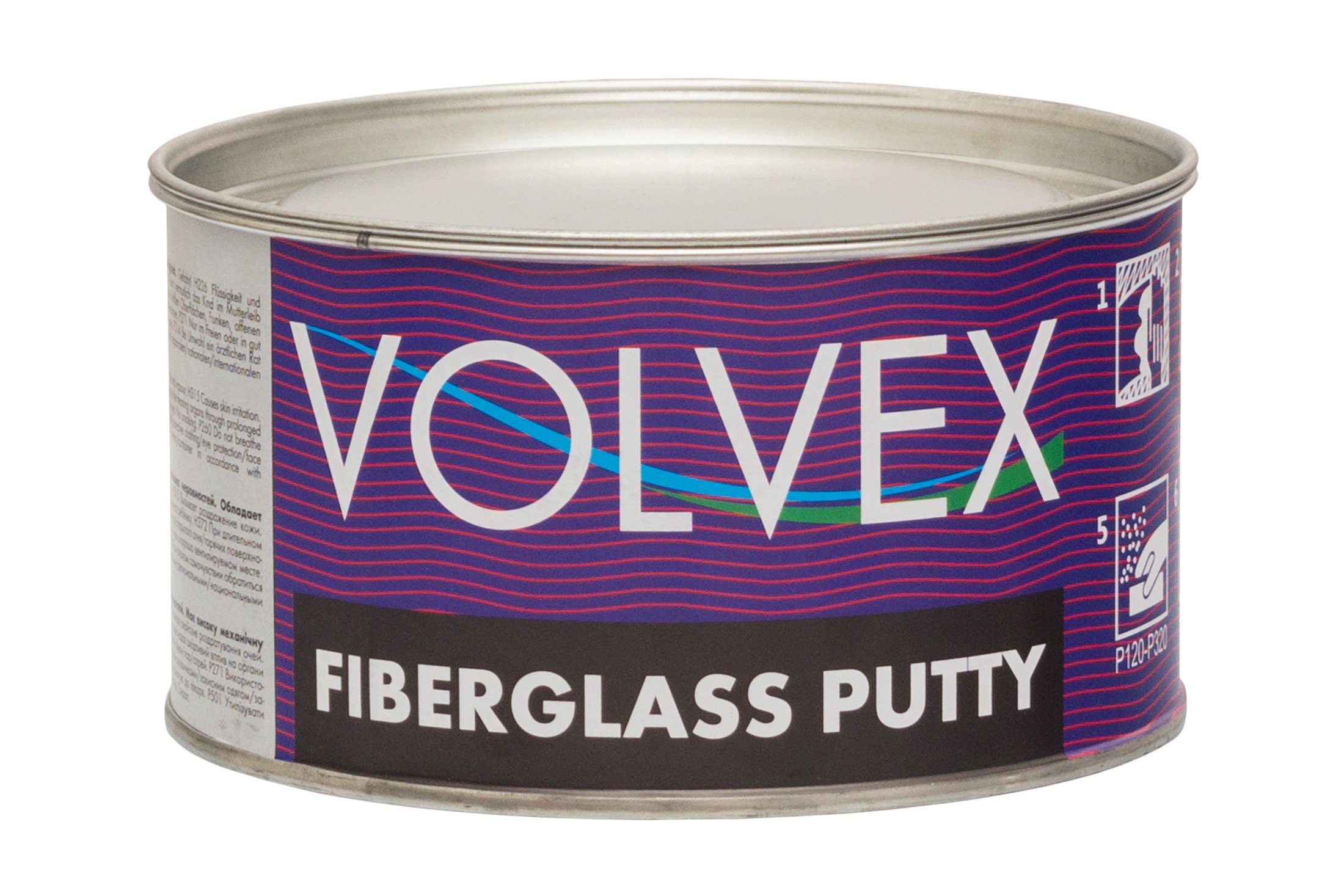 Шпатлевка стекловолоконная Fiberglass Putty 1,8кг Volvex 34459334 на сайте RemAutoSnab

