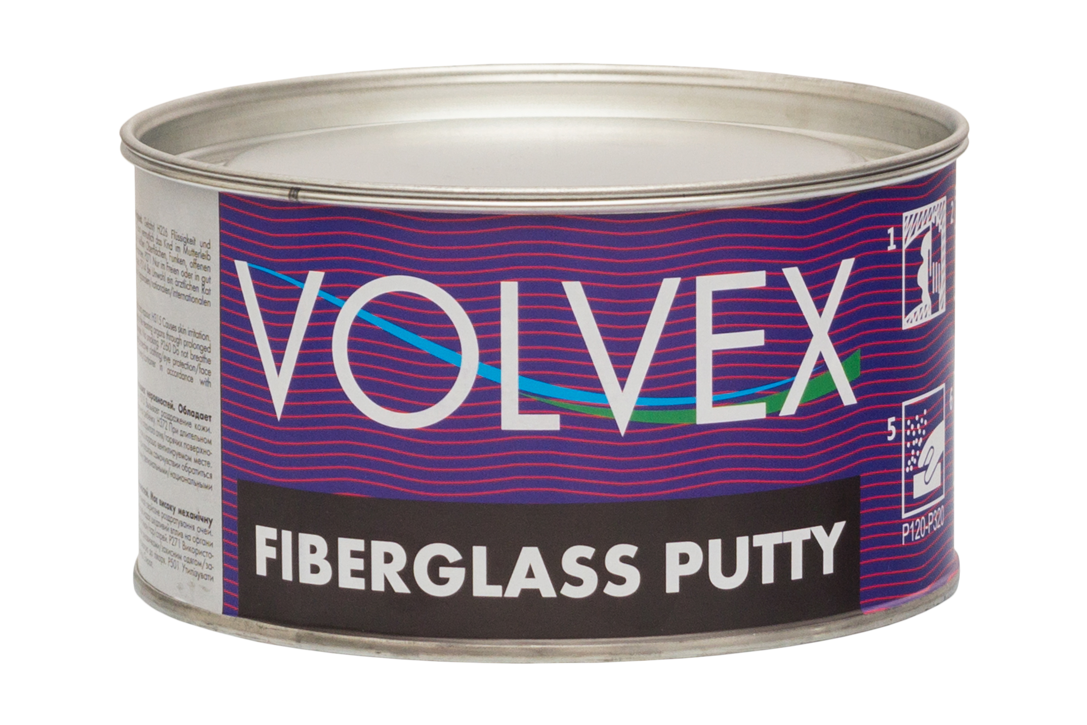 Шпатлевка стекловолоконная Fiberglass Putty 1,8кг Volvex 34459334 на сайте RemAutoSnab
